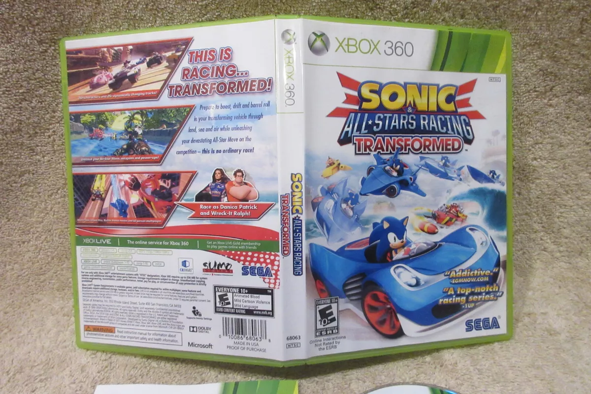 Sonic And All Stars Racing Transformed: Classics (Xbox 360) 