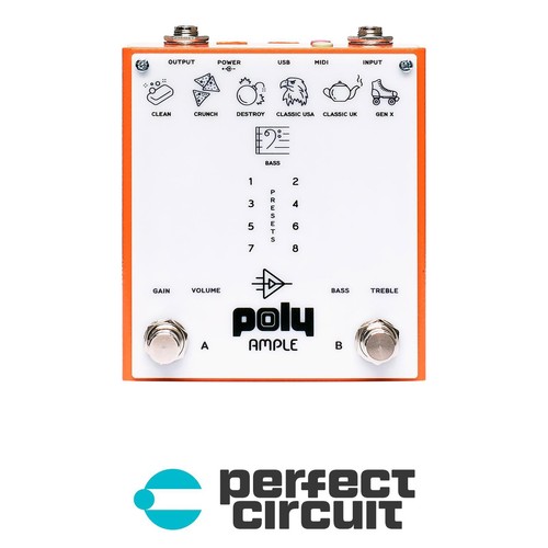Poly Ample Amp Simulator Pedal EFFECTS - B-STK - PERFECT CIRCUIT