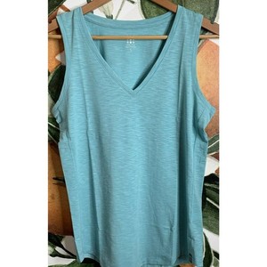 Title Nine Small Matahari V -Neck Shirt Tank Top Green NWOT MSRP $45.00