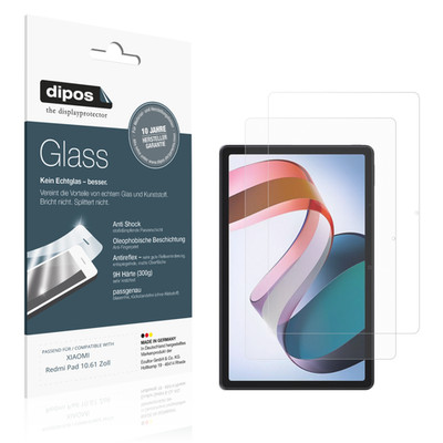 2x Schutzfolie für XIAOMI Redmi Pad 10.61 Zoll matt - Anti-Shock 9H Folie dipos