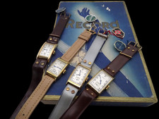 Rare set of 4 NOS Record Watch 1940's