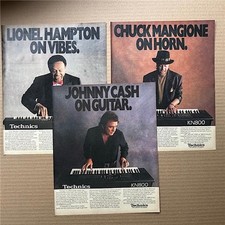 TECHNICS  SX-KN800 1989 KEYBOARD POSTER set of 3 original music press adverts fr