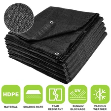 60% UV Sunblock Shade Cloth for Garden Plant Cover Greenhouse Patio with Grommet