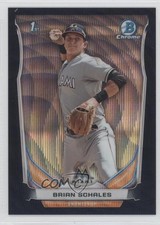 2014 Bowman Draft Chrome Black Wave Refractor Brian Schales #CDP103 0l1
