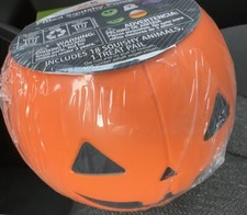 Halloween Squishy Animals Jack o Lantern Pumpkin Orange Kids Walmart Filled NEW