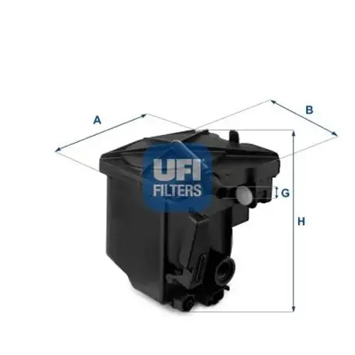 Fuel filter Filter Insert 24.027.00 UFI for FORD PEUGEOT CITROËN MAZDA VOLVO