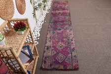 Turkish Vintage Runner Rug 2x10,7 ft, Herki P...
