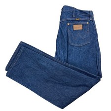 Wrangler Jeans Mens 36X30 Blue Denim Cowboy Cut Original Fit USA Made Vintage