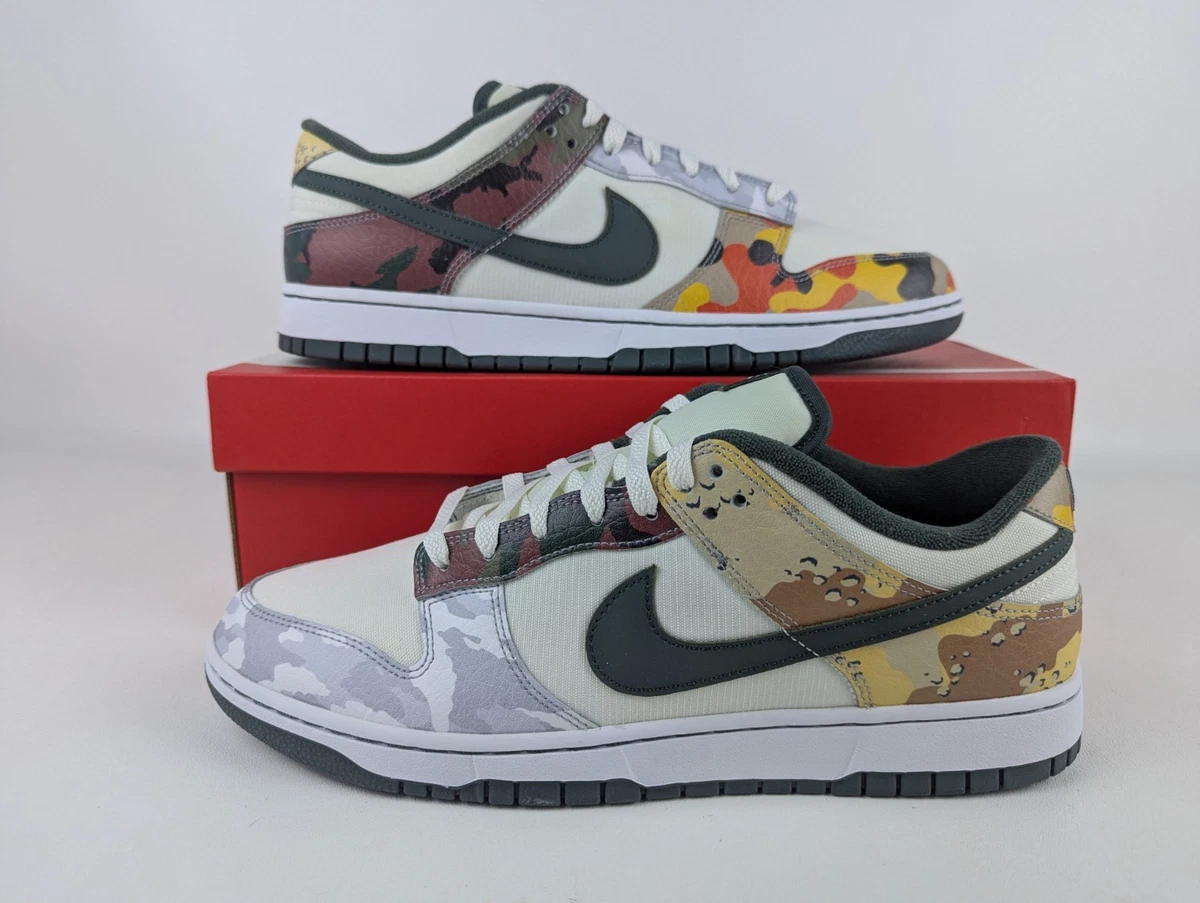 Nike Dunk SE Low Sail Multi-Camo for Sale | Authenticity