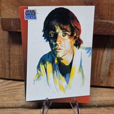 Star Wars Luke Skywalker 1993 Galaxy Topps 3 Joe Smith Art