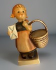 Mi Hummel “Meditation “Goebel 1960’s 4.25” #13/2/0 (W Germany) Girl W/ Basket