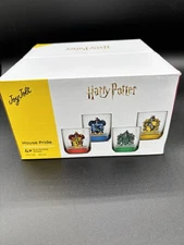 Harry Potter House Pride Joy Jolt Short Drinking Glass Set of 4 Brand New In Box