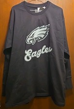 Women's Gameday Couture Philadelphia Eagles Oversized Long Sleeve Shirt LG NWT