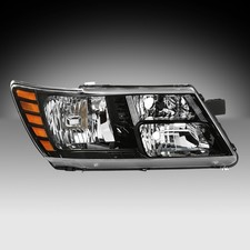 Passenger Side For 2009-2020 Dodge Journey Headlight Black Replacement Headlamp