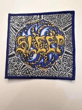 SLEEP, SLEEP’S HOLY MOUNTAIN, BLUE BORDER, 4X4 INCHES, WOVEN PATCH