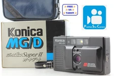 🎦👀🌟N MINT🌟 Konica MG/D MG D Hexanon Auto Date Super II Film Camera JAPAN
