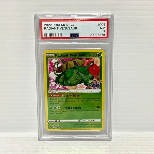 PSA 7 Radiant Venusaur 004/078 - Pokemon Go - Graded Pokemon Card