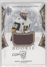 2021 Upper Deck Ultimate Collection Rookies Jersey 390/699 Daniil Miromanov 10x3