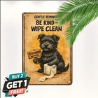 Funny Dog Lover Quote Tin Sign Vintage Style Pet Owner Metal Wall Plaque 8x12