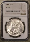 1904-O $1 Morgan Silver Dollar  NGC MS-62