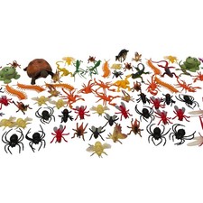 Lot 85 Plastic Toy Insects Spiders Centipedes Lizards Frogs Scorpions Bugs