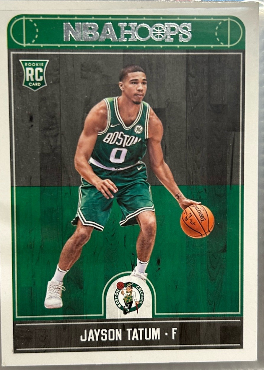 Panini 2017-18 NBA Hoops Jayson Tatum Platinum Rookie #253 Celtics Card