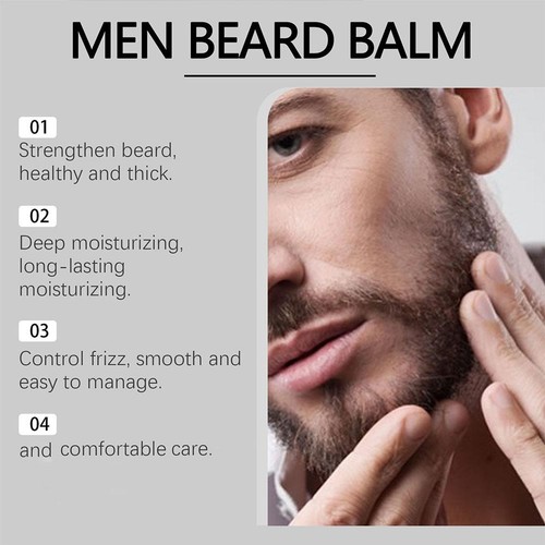 Gentle Cleansing Beard Balm Ultra Potente Beard Stimulating Balm Moisturizes/ - Picture 9 of 9