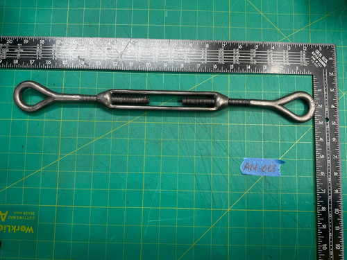 Vintage 18" Long Overall Galvanized Eye & Eye Turnbuckle