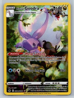 Hisuian Goodra Holo Ultra Rare SWSH: Crown Zenith: Galarian Gallery GG21/GG70 NM