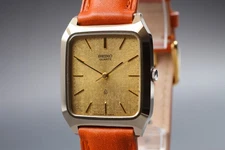 Vintage [Near MINT] Seiko Dolce 5931-5260 Gold Men's Rectangular Quartz Watch