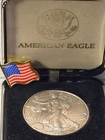 2001 SILVER EAGLE-1 OZ .999 FINE SILVER COIN US MINT- (FREE SHIPPING)