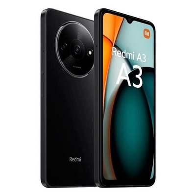 Xiaomi Redmi A3 Smartphone 64GB 3GB RAM black LTE/4G Dual-Kamera Android 5000mAh
