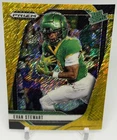 2025 Panini Prizm Draft Picks Football Gold Shimmer Evan Stewart #100