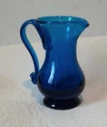 5" Colonial Williamsburg Art Plass Pitcher  Blenko / ,leerdam Hand Blown Glass