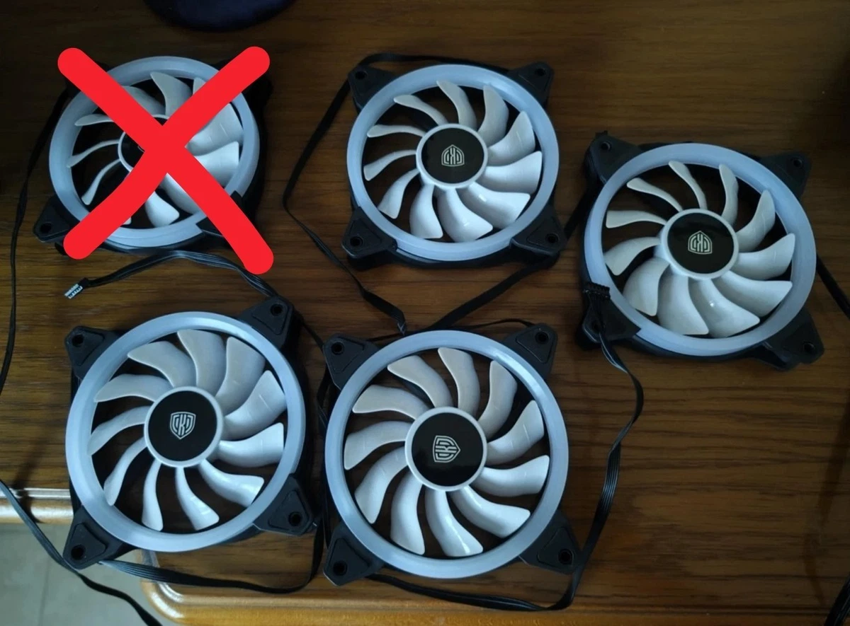 darkFlash G24 Lot de 3 ventilateurs magnétiques ARGB pour boîtier PC 120 mm – Installation sans outil, refroidissement jusqu'à 2200 tr/min, PWM à 4 broches, synchronisation avec le logiciel de la