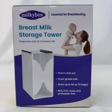 Milkybox Breast Milk Storage Tower Freezer Organizer BPA Free NEW FAST SHIP