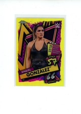 2021 Topps Chrome Slax Attax WWE Raquel Gonzalez #82 Yellow Refractor 13/99