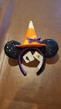 Disney Parks Minnie Mouse 2020 Halloween Candy Corn Witch Hat Ears Headband NWT