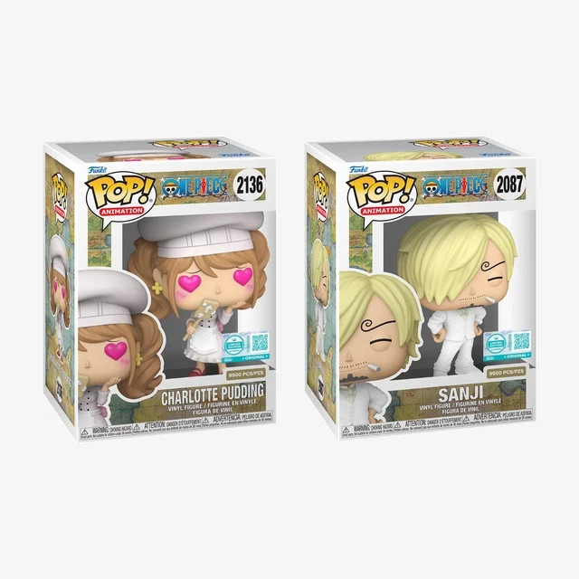 Funko Pop One Piece Bundle Sanji 2087 + Charlotte Pudding 2136 LT ED 9500 unidades