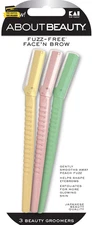Face N Brow - 3 Beauty Groomers for Hair Removal, Ideal for Shaving, Exfoliating