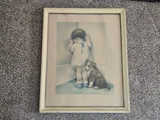 Vintage / Antique Bessie Pease Gutmann “In Disgrace” Framed Print