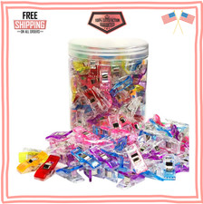 Sewing Clips 120 Pcs with Plastic Jar Fabric Clips Premium Quilting Clips New