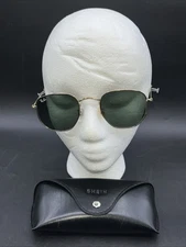 Ray-Ban RB3548N 001/58 51-21 Sunglasses HEXAGONAL polarized metal made in ITALY!