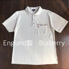 Men size L Polo Made In England Burberry Polo Shirt Vintage Tops Original LTD Co