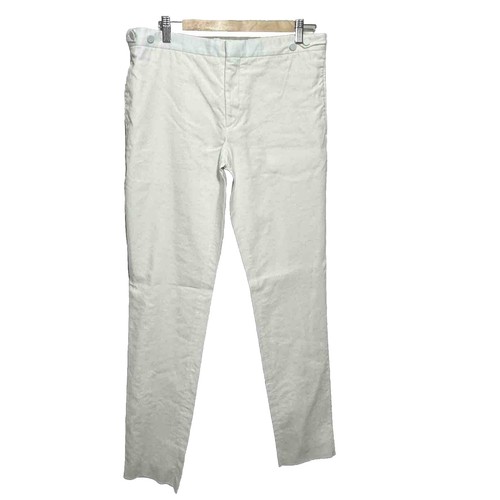 BURBERRY/RELAXED Straight Pants/Size 34/Cotton/IDG/Solid | eBay