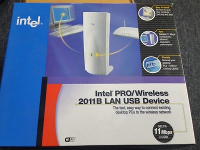 Intel Pro/Wireless 2011B LAN USB Device WUD2011BWW New