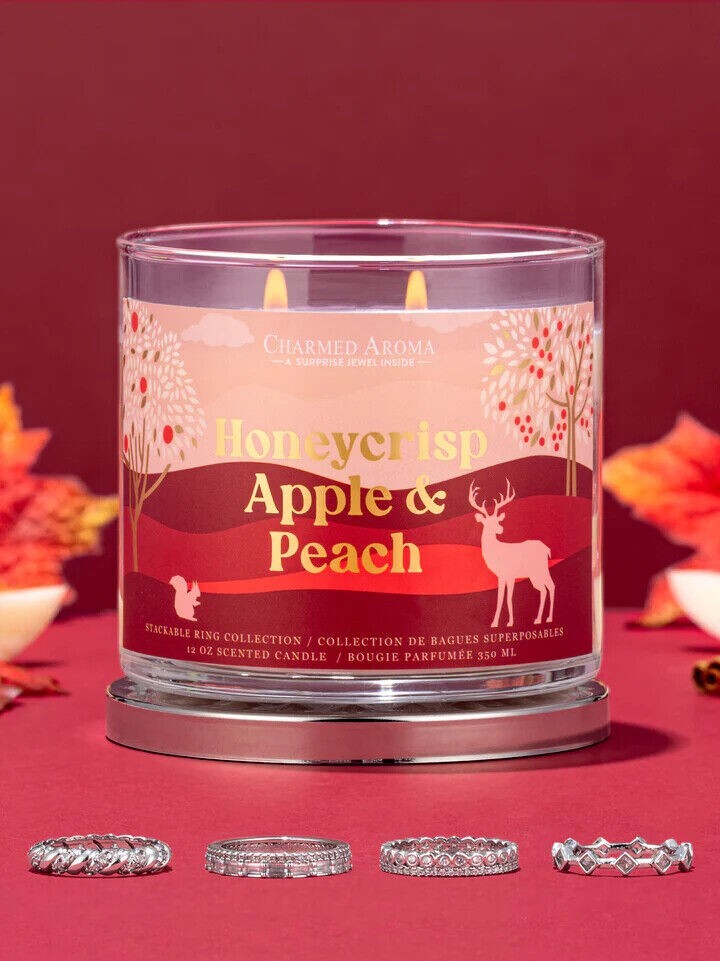 BRAND NEW Charmed Aroma Fall Scent HONEYCRISP APPLE PEACH ring