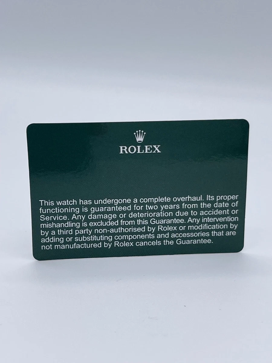 Rolex 2025 overhaul service