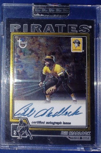 2004 TOPPS CHROME ROY FACE & BILL MADLOCK AUTOGRAPH PITTSBURGH PIRATES - Picture 4 of 5