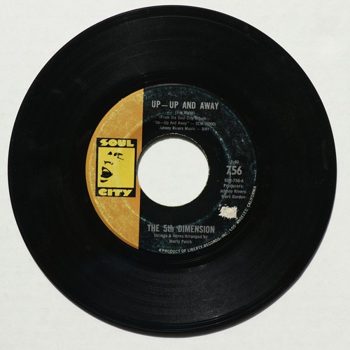 The 5th Dimension – Up-Up And Away/Which Way To Nowhere - 45 rpm Vinyl 7" Single - Picture 2 of 7